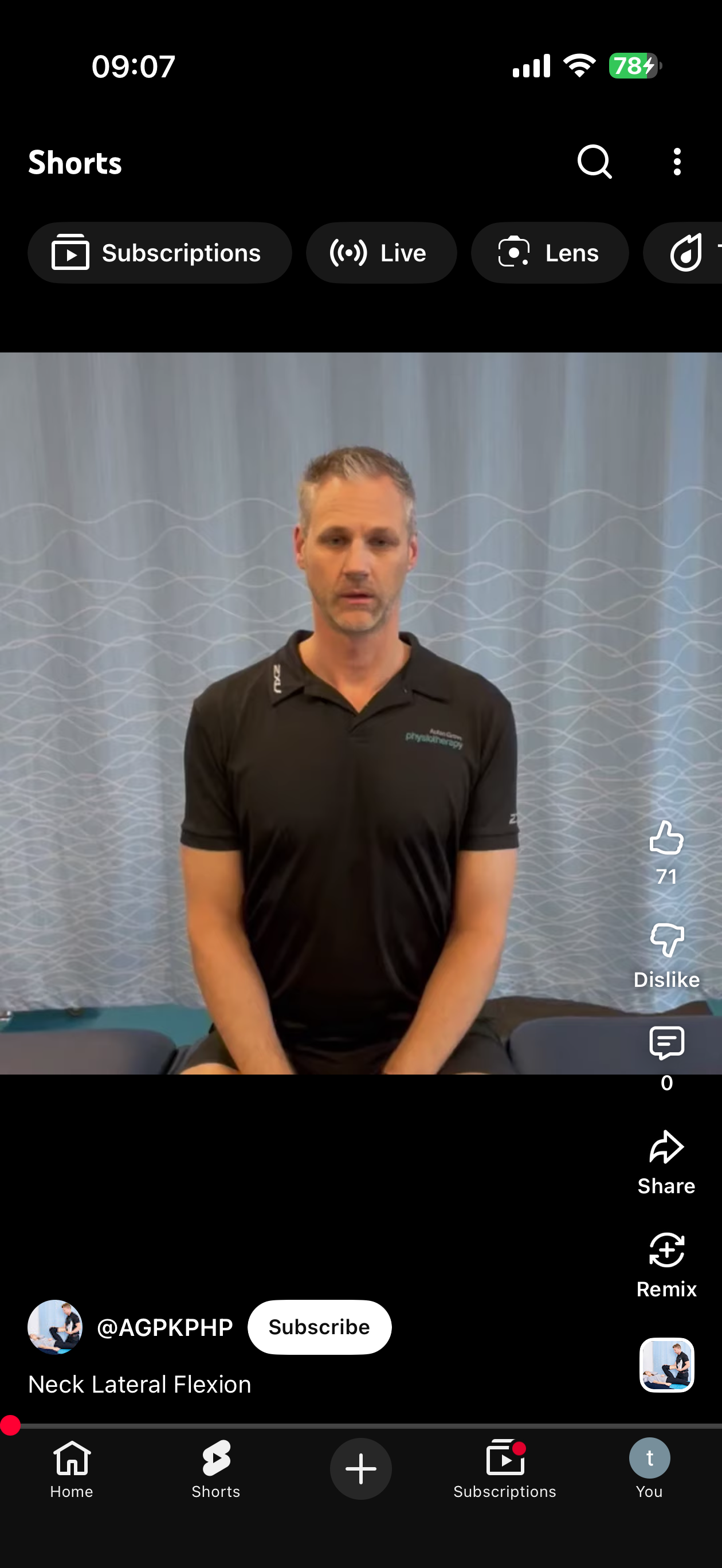 Return to Center end