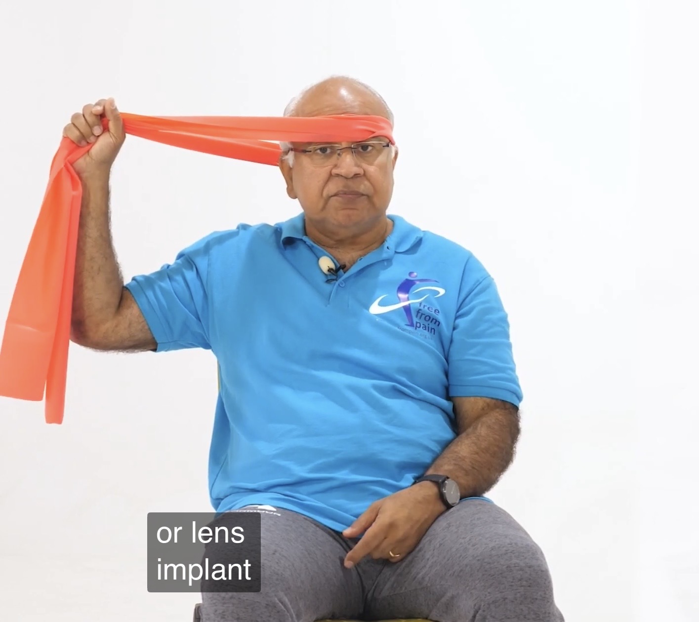 LEFT head side - Body Position & Band Placement