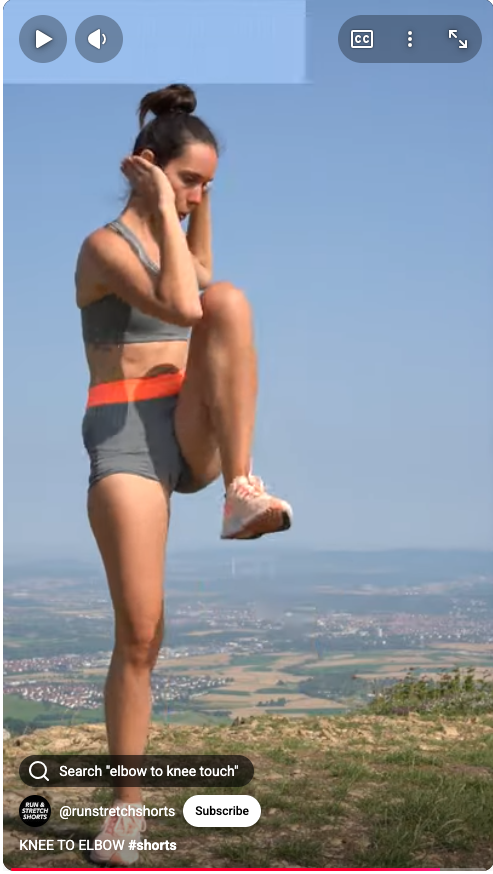 Left Knee to Right Elbow